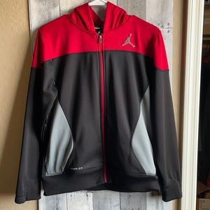 Boy's Jordan zip up hooded jacket
